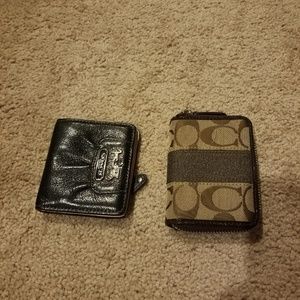 2 small coach wallets